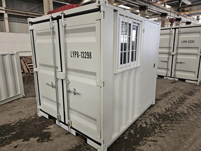 Lot Unused 8' Container, Side Door & Window