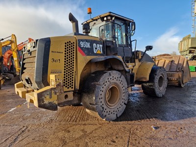 Lot 321 - CAT 950K Wheeled Loader, Ultra High Lift Boom, High Tip Bucket, WLI, Reverse Camera, Auto Lube, A/C