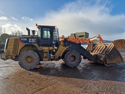 Lot 321 - CAT 950K Wheeled Loader, Ultra High Lift Boom, High Tip Bucket, WLI, Reverse Camera, Auto Lube, A/C