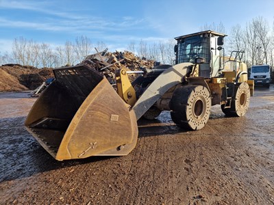 Lot 321 - CAT 950K Wheeled Loader, Ultra High Lift Boom, High Tip Bucket, WLI, Reverse Camera, Auto Lube, A/C