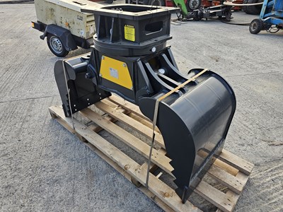 Lot Unused 2024 Mustang GRP450CH Hydraulic Rotating Grab to suit 6-18 Ton Excavator, Declaration of Conformity Available