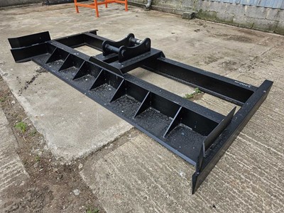 Lot Unused 3000mm Grading Beam 65mm Pin to suit 13 Ton Excavator