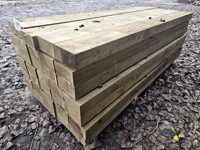 Lot 100mm x 200mm x 2400mm Wooden Sleeper (35 of)