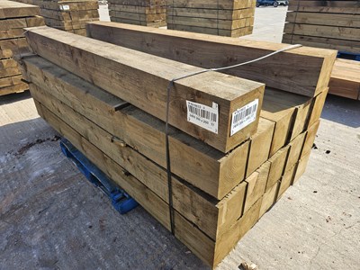 Lot 200mm x 200mm x 2400mm Wooden Post (17 of)