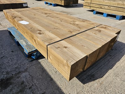 Lot 200mm x 200mm x 2400mm Wooden Post (5 of)