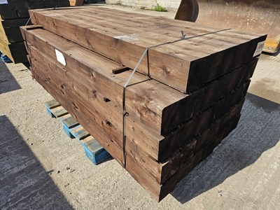 Lot 100mm x 100mm x 2400mm Wooden Post (34 of)