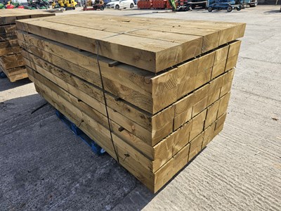 Lot 100cm x 200cm x 2400cm Wooden Sleeper (45 of)