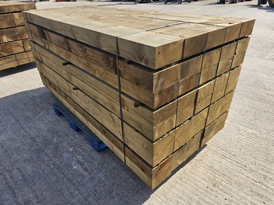 Lot 100cm x 200cm x 2400cm Wooden Sleeper (45 of)