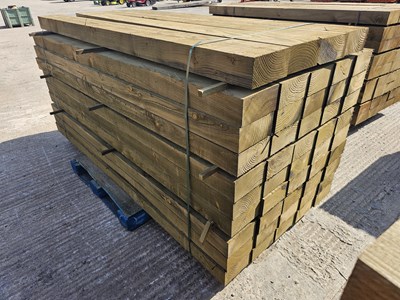 Lot 100cm x 200cm x 2400cm Wooden Sleeper (49 of)