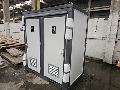 Lot Unused Double Toilet Block