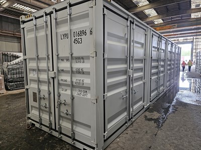 Lot Unused 40' High Cube Container, 4 Side Doors