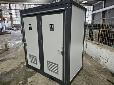 Lot Unused Double Toilet Block (L7' x W4.5' x H8')