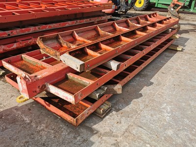 Lot 152cm x 445cm Concrete Shuttering (2 of), Corner Joints (2 of)