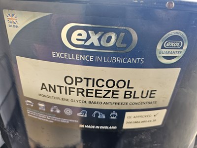 Lot Unused EXOL 205 Litre Opticool Antifreeze Blue