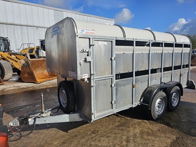 Lot Graham Edwards GET146 Twin Axle Live Stock Trailer, Segregation Door, Sheep Decks