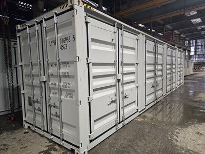 Lot Unused 40' High Cube Container, 4 Side Doors