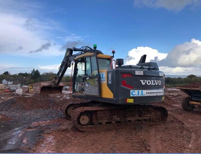 Lot 183 - 2018 Volvo EC140EL, 700mm Steel Tracks, CV, QH, Piped