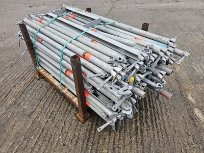 Lot Stillage of Layher Scaffolding Poles