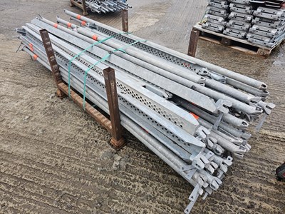 Lot Stillage of Layher Scaffolding Poles