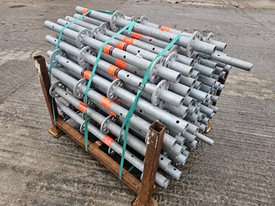 Lot Stillage of Layher Scaffolding Uprights