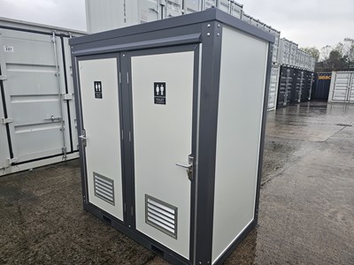 Lot Unused Double Toilet Block (L7' x W4.5' x H8')