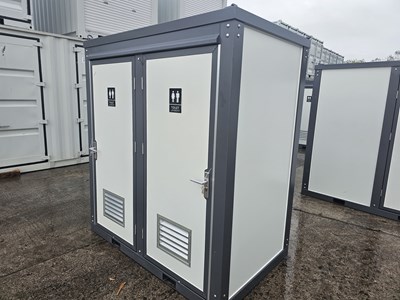 Lot Unused Double Toilet Block (L7' x W4.5' x H8')