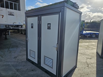 Lot Unused Double Toilet Block (L7' x W4.5' x H8')