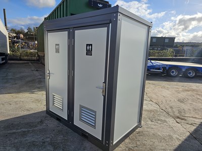 Lot Unused Double Toilet Block (L7' x W4.5' x H8')