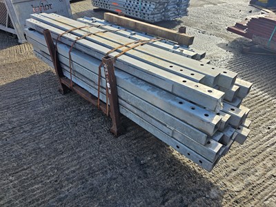 Lot Stillage of Layher Scaffolding Posts