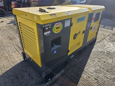 Lot Unused 2024 Ashita AG3-50E 50KvA Generator