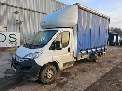 Lot 2021 Citroen Relay, 3.5 Ton Curtainsider, Tail Lift, Reverse Camera, A/C (Reg. Docs. Available, Tested 06/25)