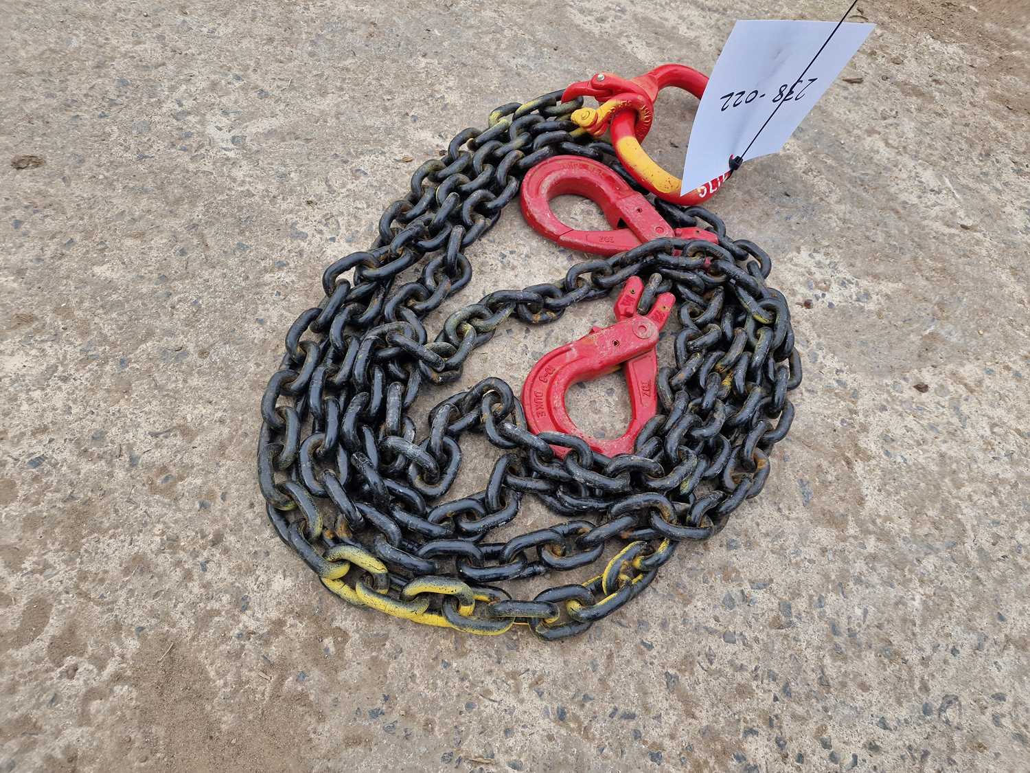 Lot 224 - Unused 2 Leg Lifting Chains