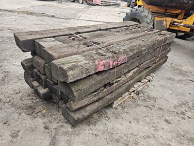 Lot 2.5 Meters Used Railway Sleepers (16 of)