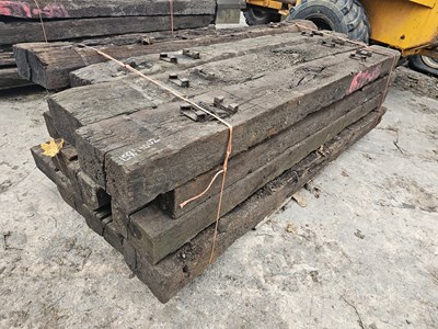 Lot 2.5 Meters Used Railway Sleepers (16 of)