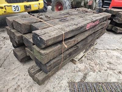 Lot 2.5 Meters Used Railway Sleepers (16 of)