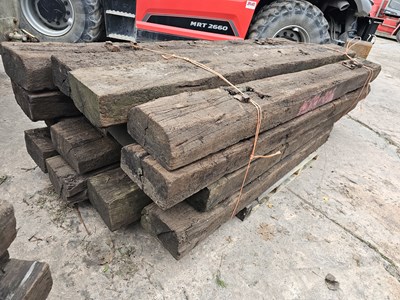 Lot 2.5 Meters Used Railway Sleepers (16 of)