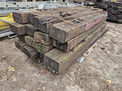 Lot 2.5 Meters Used Railway Sleepers (16 of)