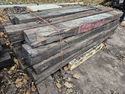 Lot 2.5 Meters Used Railway Sleepers (16 of)