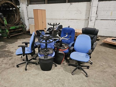 Lot Selection of Office Furniture including Desks, Units, Chairs