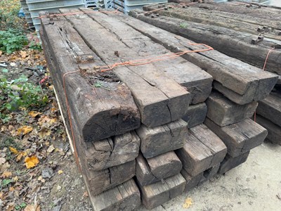 Lot 2.5 Meters Used Railway Sleepers (16 of)