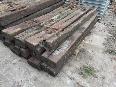 Lot 2.5 Meters Used Railway Sleepers (12 of)