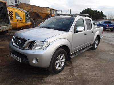 Lot 2010 Nissan Navara Teckna D/C Dci 188 4WD Crew Cab Pick Up, Auto, Sat Nav, Full Leather, Heated Electric Seats, Bluetooth, Cruise Control, A/C