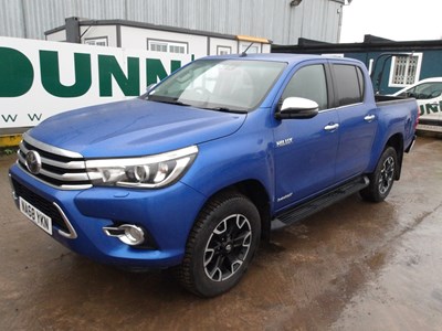 Lot 2018 Toyota Hilux Invincible X D-4D DcP,4WD, Crew Cab ,Sat Nav ,Bluetooth ,Cruise Control, Climate Control,(NO VAT)