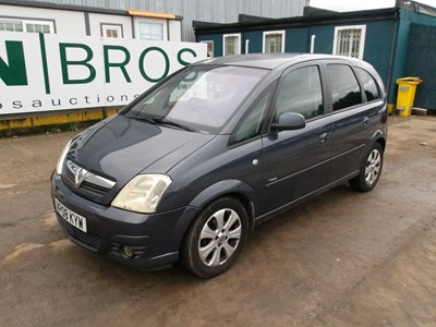 Lot 2008 Vauxhall Meriva Breeze Plus 1.4,5 Speed , 5 Door