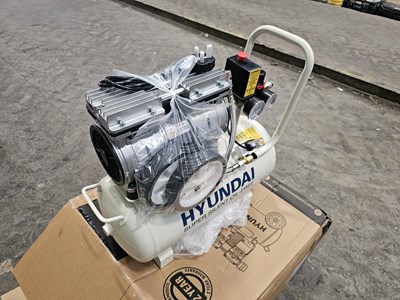 Lot Unused Hyundai HY7524 750W 24Litre 5.2CFM Compressor