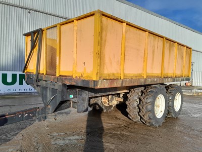 Lot VAPO JPV-28 Side Tipping Trailer, Twin Axel Dual Wheels