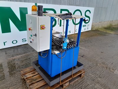 Lot Electric Hydraulic Pack With Electrical control Panel With Double Motor In a Spill Tray