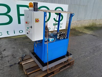 Lot Electric Hydraulic Pack With Electrical control Panel With Single Motor In a Spill Tray