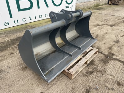 Lot Unused 72" Grading Bucket 65mm Pin to suit 13 Ton Excavator