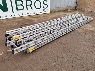 Lot Aluminium ladders (3of)